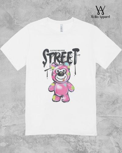 Kaos Distro Pria Wanita Electric Man Bear